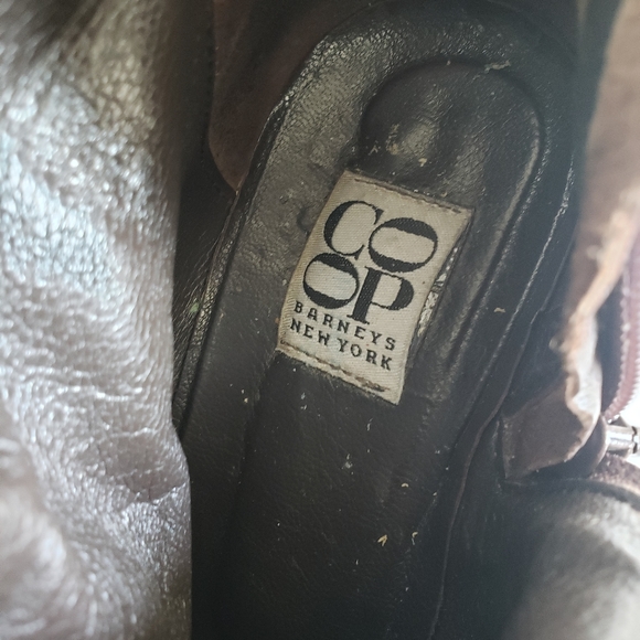 #Co-op Barney's NewYork Womens Brown Suede Studded Ankle Booties - Picture 14 of 14